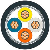 SIEMENS 6XV18712T ສາຍສົນທະນາຄ່າ IE TP TRAIN CABLE 2X2 CAT5, ຕາມມິຕີ