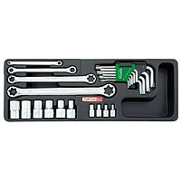 TOPTUL GAAT2302 23PCS - Star Wrench, Sockets &amp; Key Wrench Set