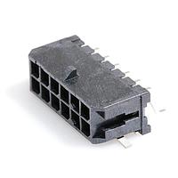 Molex 43045-1210 Shrouded Microfit 3.0 RA SMT Nail DR 15Au 12 Ckt