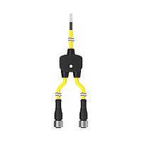 Banner Engineering CSB-UNT525M1251 ເຄື່ອງແຍກສາຍ M12 QD Splitter Cable; 5-pin; 0.3 m ກອງຍິງສາຍຍ່ອຍບໍ່ມີການຕິດຕັ້ງສາຍຫຼັງ; 7.62 m (25 ft); 5x22 GA 25 ft ສາຍຫຼັງ 1 ft ສາຍຍ່ອຍ