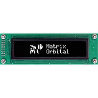 Matrix Orbital OK202-25-USB-OW-E ຈໍ OLED OLED 20 X 2 ສີຂາວ ອຸນຫະພູມຂະຫນາດກວ້າງ USB