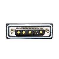 NorComp CDFS9W4103L411 ຕູມຕໍ່ຕໍ່ປະສົມ D-Sub 9W4 ຖ້ວມບົດ M FL 4-40 ການດຶງໃນ 40 Amp