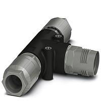 PHOENIX CONTACT 1411421 ຕົວເຊື່ອມມາດຕະຖານວົງກົມ QPD T 4PE6,0 2X12-20 GY