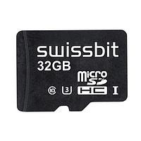 Swissbit SFSD032GN1AM1TO-I-ZK-22P-STD ບັດ MicroSD ອຸດສາຫະກຳ microSD Card, S-56u, 32 GB, 3D PSLC Flash, -40C ຫາ +85C