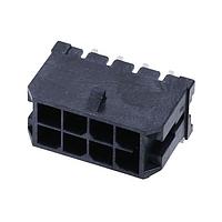 Molex 218216-0810 Headers Micro-Fit+ RA Header SMT 3mm Pitch Dual Row 8 Ckts (Sn) Plating Glow-Wire Press Clip Blk Reel