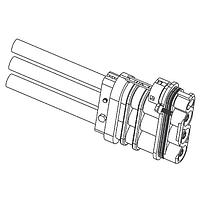 Amphenol Industrial EP425011 ePower 400A 2P ປລັກ 50mm2 ອີເລັກໂຕໂຣເລດນິແກວ