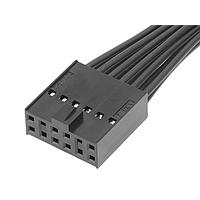 Molex 219658-1124 ການປະກອບສາຍສະເພາະຮູບສະແກນສີ່ຫມາກ ຍິງ-ຍິງ (OTS) Cbl Assy ບັນດາຄູ່ 600mm ການຄຸມກັນດ້ວຍການຊຸດດ້ວຍດິນ 12 Ckt ສີດໍາ