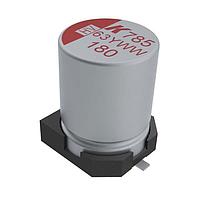 KEMET A785MN826M1JLAS030 ອະລູມິນຽມ ໂປລິເມີ ຮາຍບິດ ຄາປາຊິເຕີ 63V 82uF SMD 150C ESR=30mOhms AEC-Q200