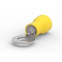 AMP Connectors - TE Connectivity 323763 ວົງຈອນ PVC-RING 12-10 YEL #1/4