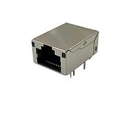 Adam Tech MTJ-88SUX1-FS-VL28-M186C-WOT ປຸ່ມ MODULAR JACK, ປົກກັນສະໄປເລັດ, LED'S