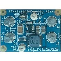 Intersil RTKA211805DE0000BU ບອດທົດລອງຕົວຄວບຄຸມແຮງແຟງ - ຕົວຄວບຄຸມແຮງແຟງປ່ຽນແປງ EVAL BOARD 1, F/U/W RAA2118054GP3, 300mA,7V-80V REGULATOR, 5