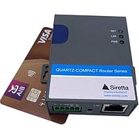 Siretta QUARTZ-COMPACT-G11-LTE (US) ເຄື່ອງເສັ້ນທາງ QUARTZ-COMPACT ROUTER 4G US FREQ ມີ GPS 1 x LAN, SIM, 1 x RS232