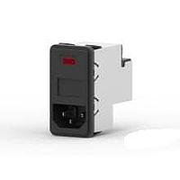 Corcom - TE Connectivity PS00XDS6B ປະຕູເຂົ້າ 6A ຟິວສຄູ່ ຕິດຕັ້ງແບບກົດເຂົ້າ