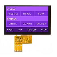 Displaytech DT050TFT-PTS ຈໍ TFT LCD 5.0 ນິ້ວ a-Si TFT ຈຸດສະແດງສະເລີຍ Capacitive Touch