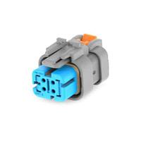DEUTSCH - TE Connectivity 2320934-2 ກອງປະກອບ AS16 HT, ປລັກ, 4P, ການປິດກັນນ້ຳລົມລົດລົງ, ລະຫັດ B