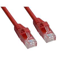 Amphenol Cables on Demand MP-5ERJ45UNNR-010 Cat 5e CAT 5E UTP RJ45 ແດງ 10'