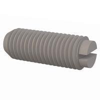 Essentra Components 0131224S081 ຊຸດສະກຣູ Set Screw, ຫົວສະລອດ Slotted Head, ການດັບກະດູກ 5/16-24 Thread, ຄວາມຍາວ 13/16 Lg