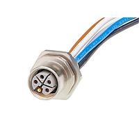 Molex 1205020015 ເສັ້ນສາຍອ່ານສະເຊີ / ເສັ້ນສາຍອັກຕູເວີ M12 Receptacle 5 Poles M16x1.5 Thread Female to Leads 0.20m  Lngth 1.50mm Wire
