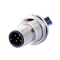 Same Sky (formerly CUI Devices) CDM1220-03A-MW-F16-050-67 ຕົວຕິດກັບແຜ່ນທີ່ຊາຍ M12 ຕົວຊິ້ນ, ປະເພດບົດບາດ, ຕິດຕັ້ງດ້ານໜ້າ M16*1.5, ລະຫັດ A 5PIN, ນຸ່ມສະເຫຼີມທອງສະຫຼອງ, 050M