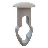 Essentra Components 27KY2190312 ກະແຈລູກສົດ Keyhole Rivet, ຮ່ອງ .219, ຄວາມຫນາແຜ່ນ .312