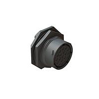 Amphenol SINE Systems RTS716ND19S03 ຕົວເຊື່ອມຕໍ່ Receptacle, Jam Nut SZ16