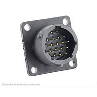 Eaton Souriau-Sunbank UTSX014D18PX ຮັບສິນສ່ວນ Receptacles Square flange receptacle, ບໍ່ມີຫົວຄົວຫຼັງ, ມີ 18 ຕິດຕໍ່ຜູ້ຊາຍ PCB, IP68/69K ໃນສະພາບບໍ່ໄດ້ເຊື່ອມຕໍ່, ການກຳນົດກະແຈ X