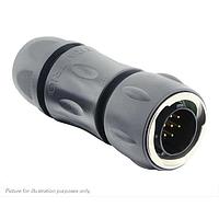 Eaton Souriau-Sunbank UTGX6JC12E10PW ປລັກ, ມີກະແຈບເຄື່ອງສາຍສົດ, ມີ 10 ຂໍ້ຕິດຕໍ່ຊ່ອງຊອດຜູ້ຊາຍ, IP68/69K ໃນສະພາບບໍ່ໄດ້ຕ້ອງການການຕໍ່ກັນ, ການລະບຸລະຫັດ W