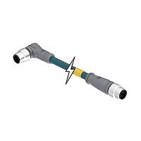 Molex 1201088093 ເຄື່ອງສາຍ Ethernet / ເຄື່ອງສາຍເຄືອກຂ່າຍ MIC 4P M/ME ST/90 D-CODED 5M SHLD TPE