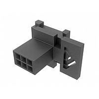 Amphenol FCI 10160855-06GLF ປລັກ MinitekPwr 3.0 ຊັ້ນສອງແຖວ 6 ຕໍ່ຕ່າງ ສີດຳ