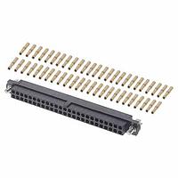 Harwin M80-4615005 ຮູງຮັບ Receptacle 25+25 POS FEM +J/S SM BORE GOLD