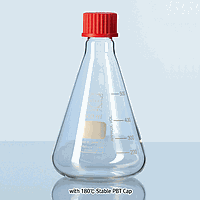 SciLab SL.Fla2041 ຝາອັດປາກຂຸມ DURAN-ແກ້ວ Erlenmeyer Flask (GL25; 100ml)