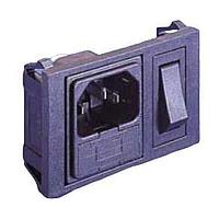 Bulgin BZH01/Z0000/11 ອິນເລັດຕິດຕາມ IEC FUSED INLET DP SW RED PWR MODULE