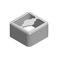 Masach Tech MS110-20F ເຟຣມປ້ອງກັນ EMI/RFI, ສອງຊິ້ນ 11 x 11 x 6mm ເຟຣມປ້ອງກັນ RF/EMI ສອງຊິ້ນ ດຣ້າວນ-ບໍ່ມີຕໍ່ຕາມ (CRS)