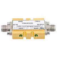 Fairview FMAM3036 10 MHz to 15 GHz, Medium Power Broadband Amplifier with 600 mW, 12 dB Gain and SMA