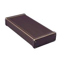 Hammond Manufacturing 1455J1601BK ກະດານສະຫນັບສະຫນູນກະແຜ່ນ PC ສ່ວນທ້າຍເຫຼັກ, ສີດຳ 6.30 x 1.06 x 3.07"
