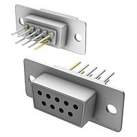 NorComp 772-E09-213R001 ປະຕູຮັບ 9P ຍິງ IP67 ຕັ້ງຕົ້ນຕົວຢ່າງ DIP SOLDER