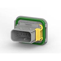 AMP Connectors - TE Connectivity 2-1564518-1 ກອງປົກຫຼັງ 10POS, ປະກອບປະສົມ, TAB HSG, ASSY