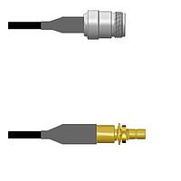 Amphenol Custom Cable Q-1W03Q0008120i ສາຍສັນຍານ RF N-SJ/SMB-SJB RG58 120I