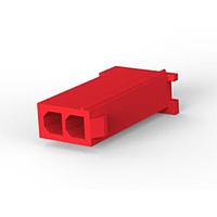 AMP Connectors - TE Connectivity 1-172233-2 ຮູງຮັບ Receptacle CAP 2P MINI ແດງ
