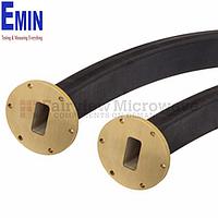 Fairview SMW137SF005-36 WR-137 Seamless Flexible Waveguide in 36 Inch Using UG-344/U Round Cover Flange With a 5.85 GHz to 8.2 GHz Frequency Range