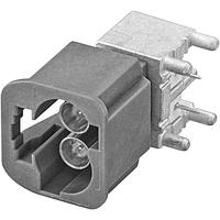 Rosenberger AMS29B-40MZ5-Z ຕູ້ຕໍ່ PCB ຄູ່, PCB ຢູ່ຮອບຮອງ, ມີມຸມຂວາພ້ອມກັບກອງ