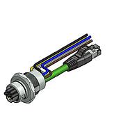 Amphenol CONEC 57-02856 ເຄື່ອງສາຍ Ethernet / ເຄື່ອງສາຍເຄືອກຕ່າງໆ ENP-17-1-FSPBU4PEDST4-V4-45S-RS8.33-1/1/G6/150/034
