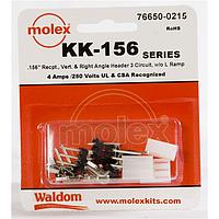 Molex 76650-0215 ຊຸດຕໍ່ຕ່າງ KK-156 Kit no ramp V & RA Hdr Rec 3Ckt