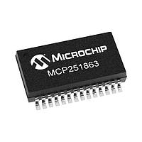 Microchip Technology MCP251863T-H/SS ຕົວຄວບຄຸມ CAN FD ພາຍນອກ ມີສະຕິບ SPI ຕົວຄວບຄຸມ CAN FD ແລະ CAN FD TRX ມີສະຕິບ SPI ລະດັບ 0