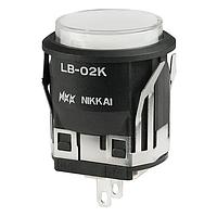 NKK Switches LB02KW01-5F05-JB ເຫດໄຟ LED Rnd ມີສີດຳ, ສີຂາວ Diff ເຫດໄຟສີຂຽວ LED ມີຕະຫຼາດ 5V