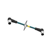 Molex 1300480160 ເສັ້ນສາຍອ່ານຄ່າ / ເສັ້ນສາຍກະທົບ MIC 4P M/MP 90/90 D-CODED 0.6M