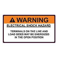 HellermannTyton 596-00893 ປ້າຍປະກາດແສງອາທິດ Solar Label, WARNING ELECTRICAL SHOCK HAZARD, 3.75" x 2.0", VL, ສີແດງອ່ອນ, 10/pkg