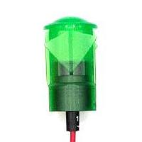 Dialight 654-1204-103F ອິນດິເຄດເຕີສ 0.5in FLT SNAP GN 24VDC W/LEADS