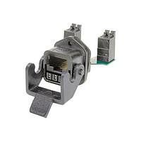HARTING 09452251761 ຮອດເດີແລະຮ້ອງສາຍສົດ Han 3A RJ45 Cat6 8ສາຍ + 4ພວມພະລິບດຮິບຣິດໃນຮ້ອງພາສຕິກສີດຳ, ຜ່ານແຜ່ນ Panel Feed Through (ບໍ່ມີອິນເຊີດ RJ45 - ສໍາລັບໃຊ້ກັບໂມດູນ HIFF ຊື້ແບ່ງແຍກ)