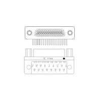 Raychem - TE Connectivity 1532253-2 ຂໍ້ມູນ Micro-D D-Sub Connectors M83513/10-D01CP = MCKS-C2-P-25PRT1